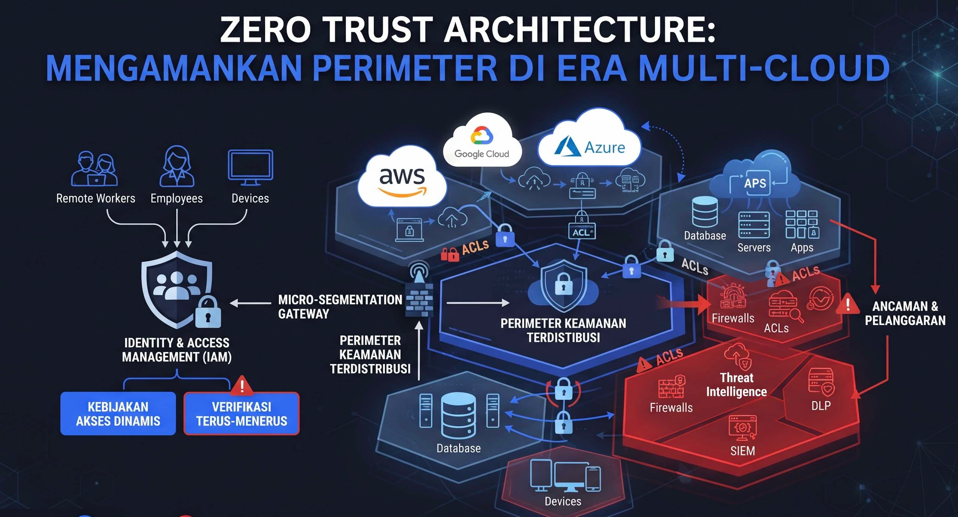 Zero Trust Architecture: Mengamankan Perimeter di Era Multi-Cloud